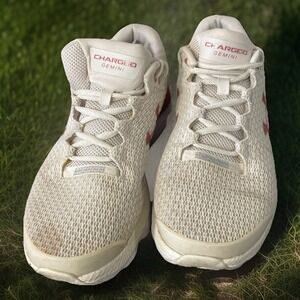 Under Armour Charged Gemini Running Shoes Women's Size 10 White Mesh Athletic